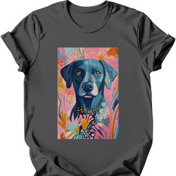 Labrador Boho Dog T Shirt Gift For Dog Lover