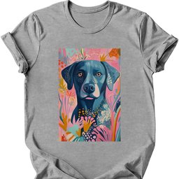 Labrador Boho Dog T Shirt Gift For Dog Lover