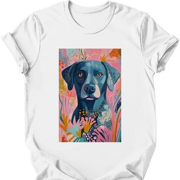 Labrador Boho Dog T Shirt Gift For Dog Lover