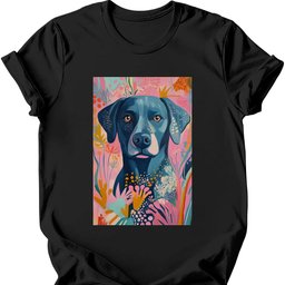 Labrador Boho Dog T Shirt Gift For Dog Lover