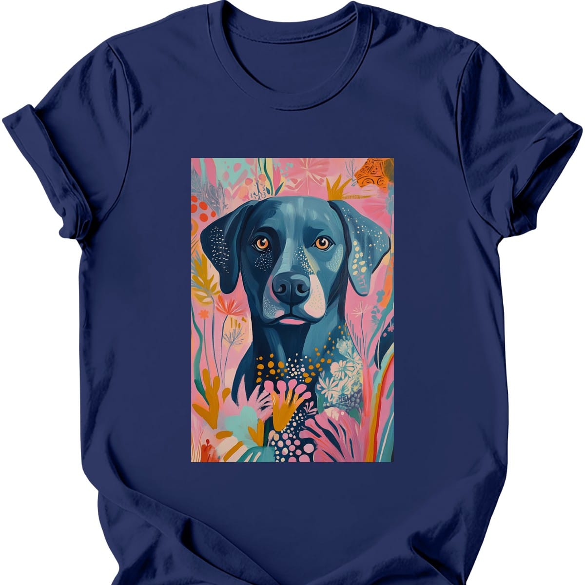 Labrador Boho Dog T Shirt Gift For Dog Lover