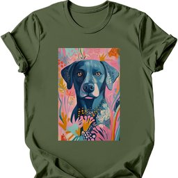 Labrador Boho Dog T Shirt Gift For Dog Lover