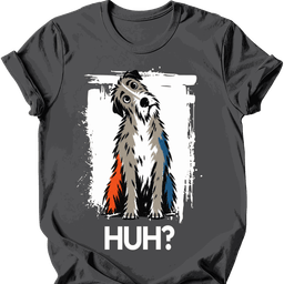 Irish Wolfhound Huh Dog T Shirt Gift For Dog Lover