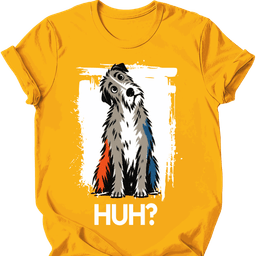 Irish Wolfhound Huh Dog T Shirt Gift For Dog Lover