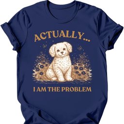 I Am The Problem T Shirt Gift For Dog Lover