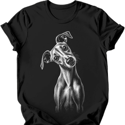 Galgo Tilted Dog T Shirt Gift For Dog Lover