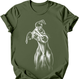 Galgo Tilted Dog T Shirt Gift For Dog Lover