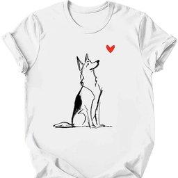 German Shepherd Sketch Dog T Shirt Gift For Dog Lover