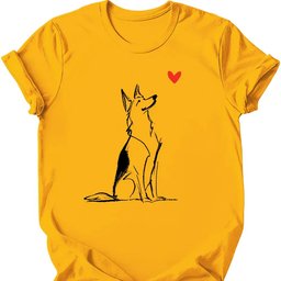 German Shepherd Sketch Dog T Shirt Gift For Dog Lover