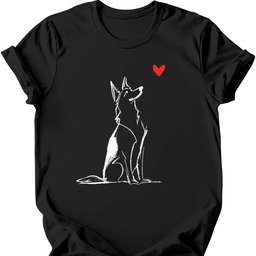 German Shepherd Sketch Dog T Shirt Gift For Dog Lover
