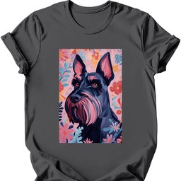 Giant Schnauzer Boho Dog T Shirt Gift For Dog Lover
