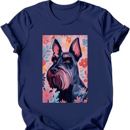 Giant Schnauzer Boho Dog T Shirt Gift For Dog Lover
