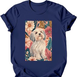 Havanese Boho Dog T Shirt Gift For Dog Lover