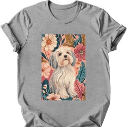 Havanese Boho Dog T Shirt Gift For Dog Lover
