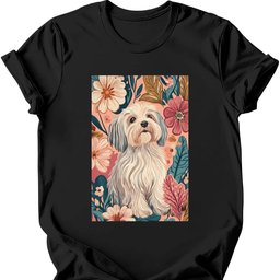 Havanese Boho Dog T Shirt Gift For Dog Lover
