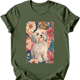 Havanese Boho Dog T Shirt Gift For Dog Lover