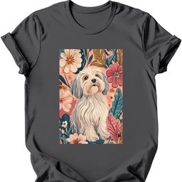 Havanese Boho Dog T Shirt Gift For Dog Lover