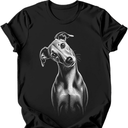 Greyhound Tilted Dog T Shirt Gift For Dog Lover
