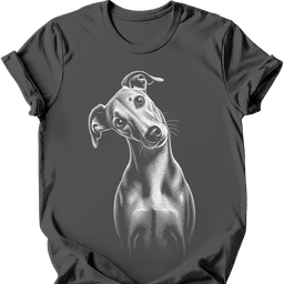 Greyhound Tilted Dog T Shirt Gift For Dog Lover