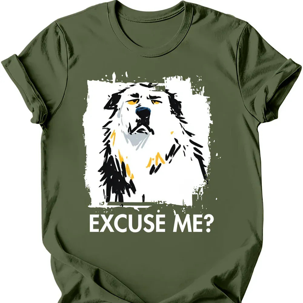 Great Pyrenees Excuse Me Dog T Shirt Gift For Dog Lover