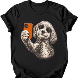 Goldendoodle Selfie Dog T Shirt Gift For Dog Lover