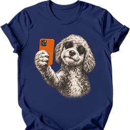 Goldendoodle Selfie Dog T Shirt Gift For Dog Lover