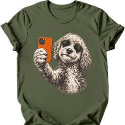 Goldendoodle Selfie Dog T Shirt Gift For Dog Lover