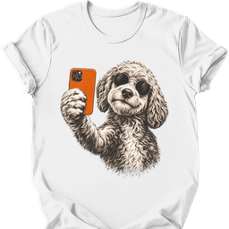 Goldendoodle Selfie Dog T Shirt Gift For Dog Lover