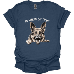 German Shepherd Did Someone Say Treat T Shirt Gift For Dog Lover