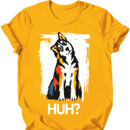 Husky Huh Dog T Shirt Gift For Dog Lover