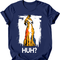 Lurcher Huh Dog T Shirt Gift For Dog Lover