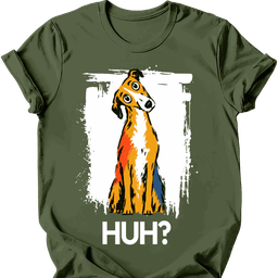 Lurcher Huh Dog T Shirt Gift For Dog Lover