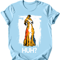Lurcher Huh Dog T Shirt Gift For Dog Lover