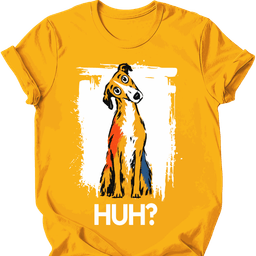 Lurcher Huh Dog T Shirt Gift For Dog Lover