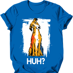 Lurcher Huh Dog T Shirt Gift For Dog Lover