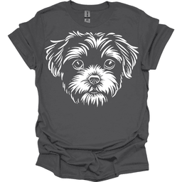Maltipoo Line Art T Shirt Gift For Dog Lover