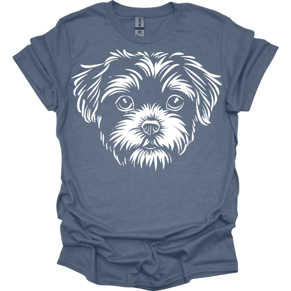 Maltipoo Line Art T Shirt Gift For Dog Lover