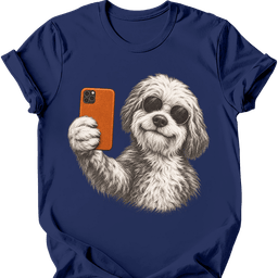 Old English Sheepdog Selfie Dog T Shirt Gift For Dog Lover