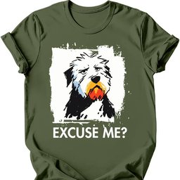 Old English Sheepdog Excuse Me Dog T Shirt Gift For Dog Lover