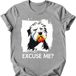 Old English Sheepdog Excuse Me Dog T Shirt Gift For Dog Lover