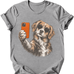 Nova Scotia Duck Tolling Retriever Selfie Dog T Shirt Gift For Duck Lover