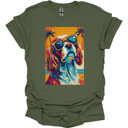 English Springer Spaniel Summer Dog T Shirt Gift For Dog Lover