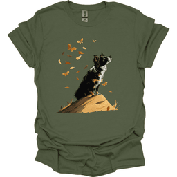 Miniature American Shepherd Fall Dog T Shirt Gift For Dog Lover