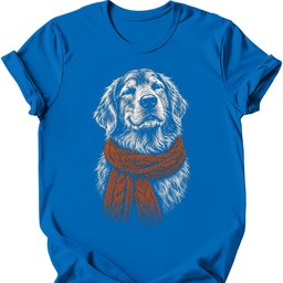 Golden Retriever Winter Dog T Shirt Gift For Dog Lover