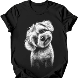 Maltese Tilted Dog T Shirt Gift For Dog Lover
