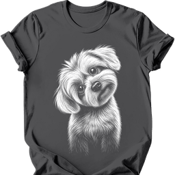Maltese Tilted Dog T Shirt Gift For Dog Lover