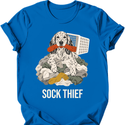 English Setter Sock Thief T Shirt Gift For Dog Lover