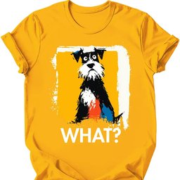 Miniature Schnauzer What Dog T Shirt Gift For Dog Lover