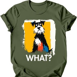 Miniature Schnauzer What Dog T Shirt Gift For Dog Lover