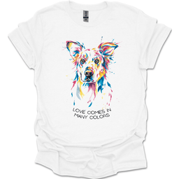 Golden Retriever Love Comes In Many Colors T Shirt Gift For Dog Lover